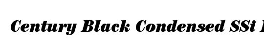 Century Black Condensed SSi