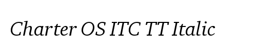 Charter OS ITC TT