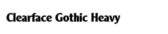 ITC Serif Gothic