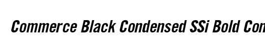 Commerce Black Condensed SSi