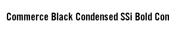 Commerce Black Condensed SSi