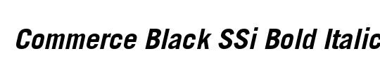 Commerce Black Condensed SSi