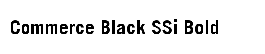 Commerce Black Condensed SSi