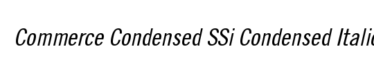 Commerce Black Condensed SSi