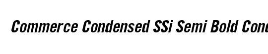 Commerce Black Condensed SSi