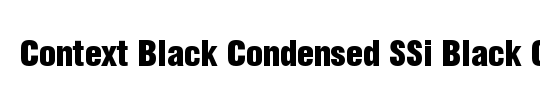 Context Black Condensed SSi