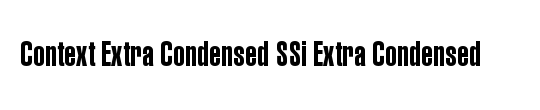 Context Extra Condensed SSi