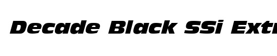 Decade Black Condensed SSi