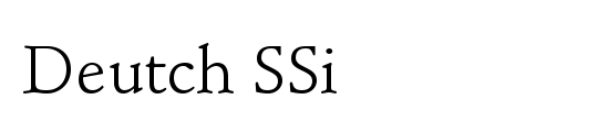 Deutch Garamond SSi