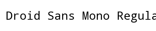 Droid Sans Mono