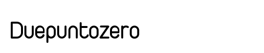 Duepuntozero bold