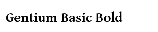 Gentium Book Basic