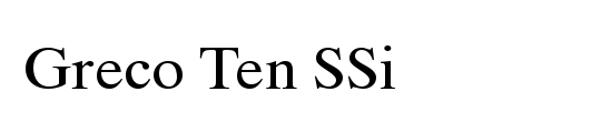 Greco Ten SSi