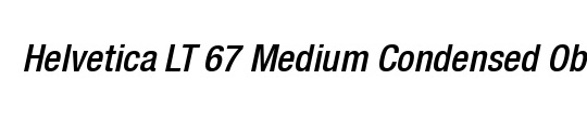 Helvetica Medium Condensed