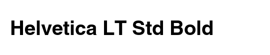 Helvetica LT Std