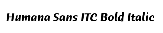 Humana Script ITC TT