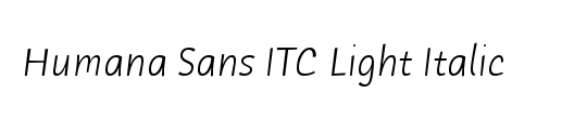 Humana Script ITC TT