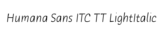 Humana Serif ITC TT