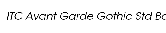 ITC Avant Garde Gothic Std