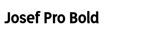 Josef Pro Bold