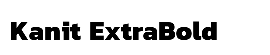 Kanit ExtraBold