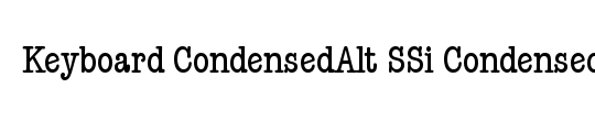 Keyboard KeysCn Condensed