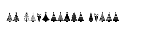 AlphaShapes xmas trees