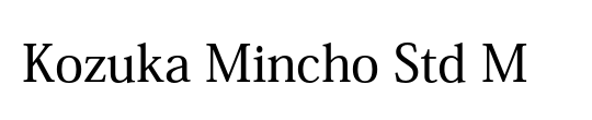 MS Mincho