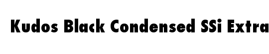 Kudos Black Condensed SSi