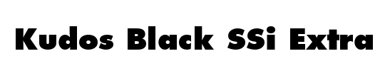 Kudos Black Condensed SSi