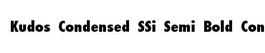 Kudos Black Condensed SSi