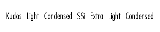 Kudos Black Condensed SSi