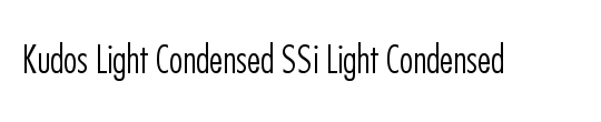 Kudos Black Condensed SSi