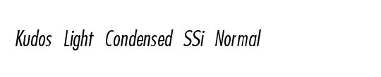 Kudos Condensed SSi