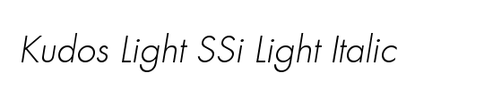 Kudos Light Condensed SSi