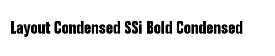 Layout Condensed SSi