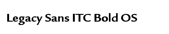 Legacy Sans ITC