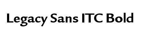 ITC Legacy Sans