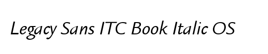 ITC Legacy Sans