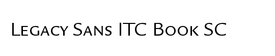 Legacy Sans SC ITC TT