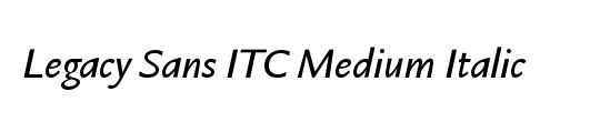 ITC Legacy Sans