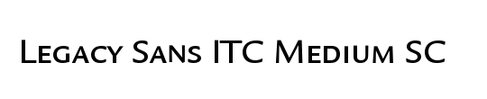 Legacy Sans Md OS ITC TT