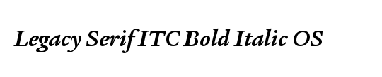 Legacy Serif ITC