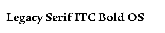 Legacy Serif OS ITC TT