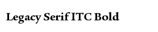 Legacy Serif ITC TT