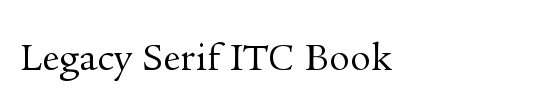 Legacy Serif OS ITC TT