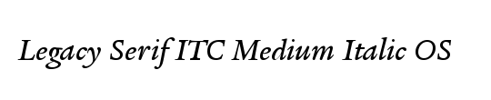 Legacy Serif ITC