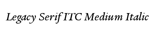 Legacy Serif ITC Std