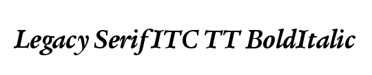 Legacy Serif ITC TT