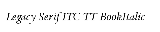 Legacy Serif ITC TT